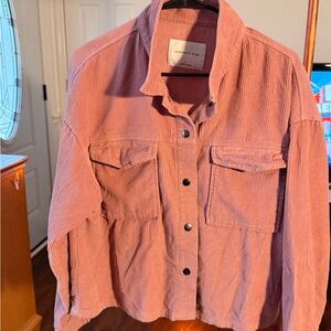 Celebrity Pink Corduroy Utility Jacket